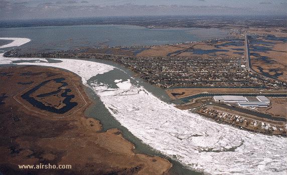 St. Claire River in winter