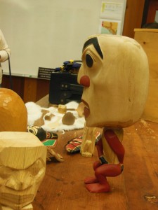 Hand carved rattle.