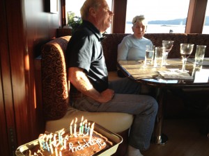 Karlyn baked a cake for Kelley's Birthday.